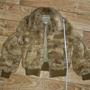 American Vintage Faux Fur Teddy Jacket in Tan